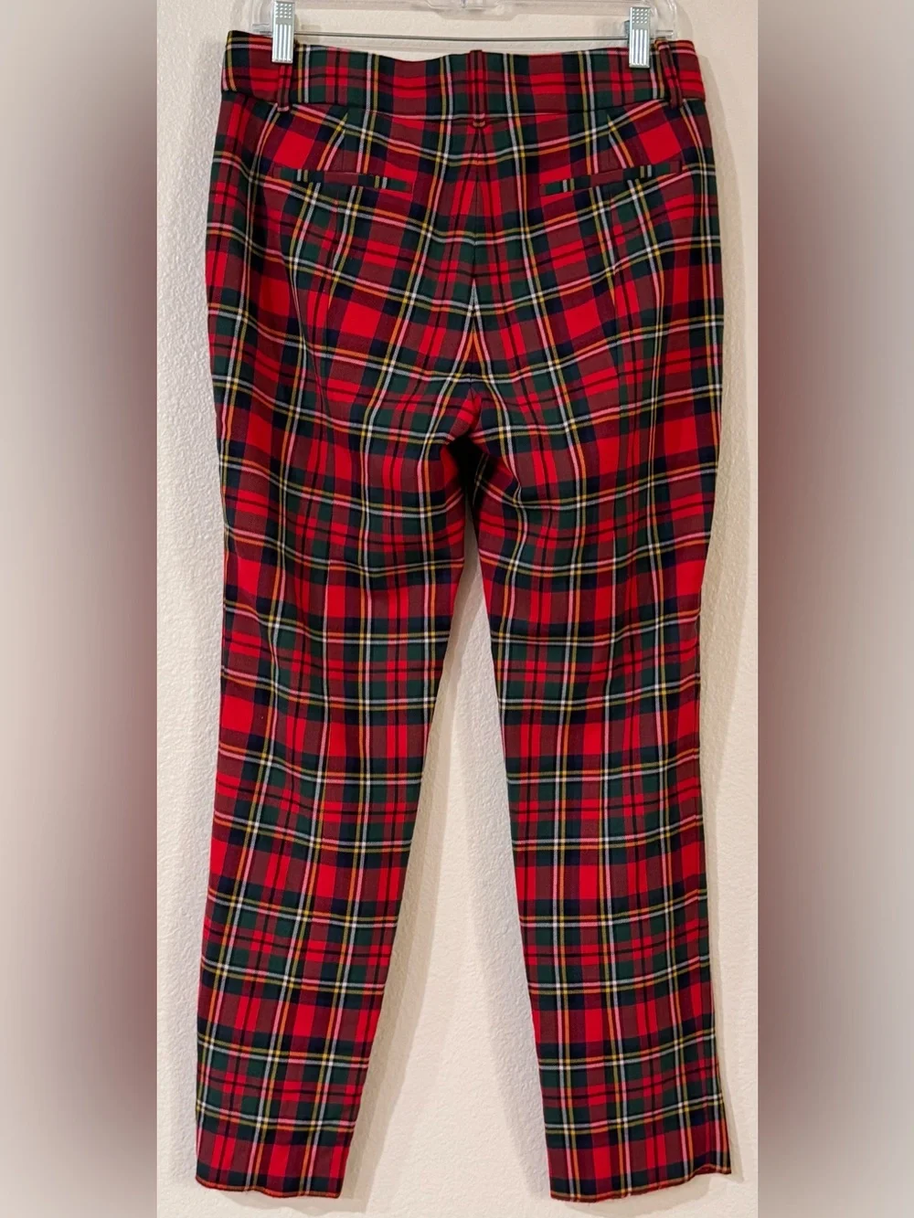 J.Crew Cameron Wool Blend Slim Crop Pants Royal Stewart Tartan Plaid 6